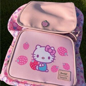 Loungefly Hello Kitty Pink Strawberry Backpack